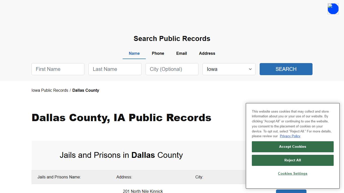 Dallas County, IA Public Court, Arrest and Inmate Records - ThePublicIndex